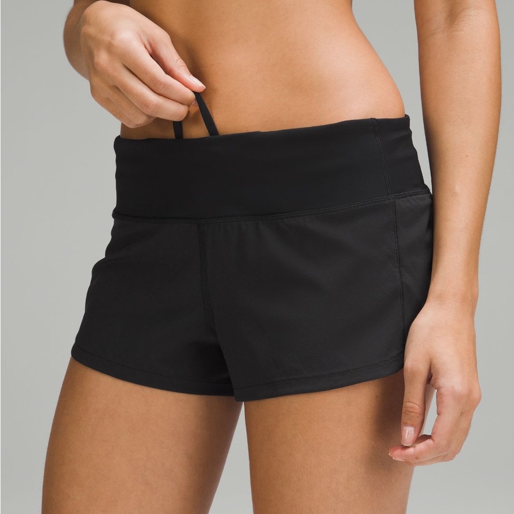 Lululemon Athletica Black Speed Up Shorts